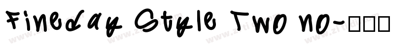 Fineday Style Two no字体转换